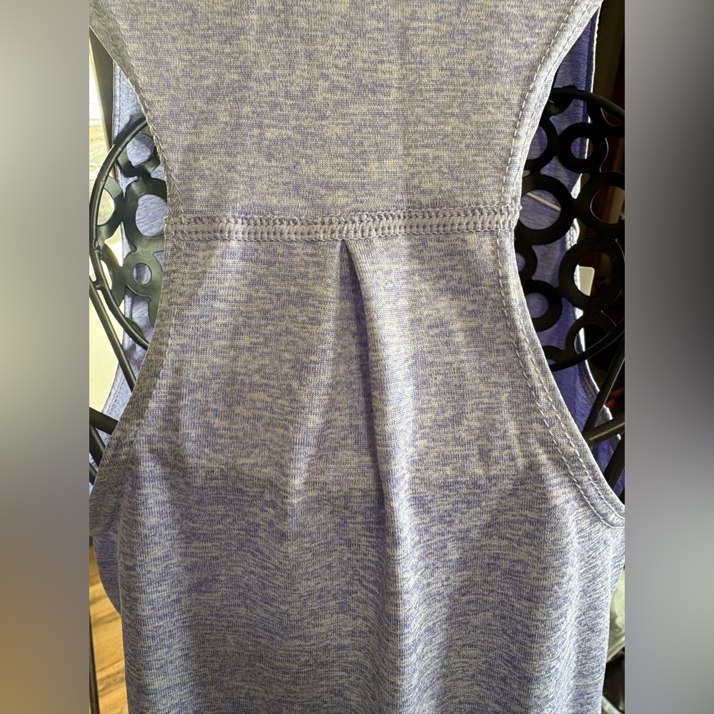 Halara Purple Heather Racerback Tank Top Size Small Lightweight Athletic Yoga - Picture 4 of 6